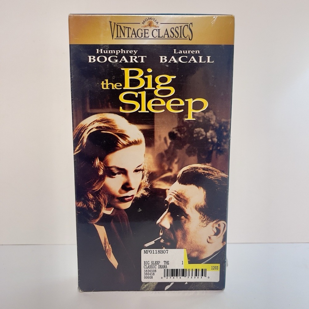 BIG SLEEP MGM Vintage Classics VHS Humphrey Bogart 1945 Film Noir New Sealed